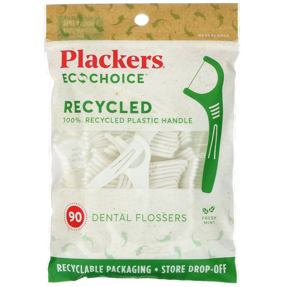 Plackers EcoChoice, קיסמי פלוס, 4x360 יח'
